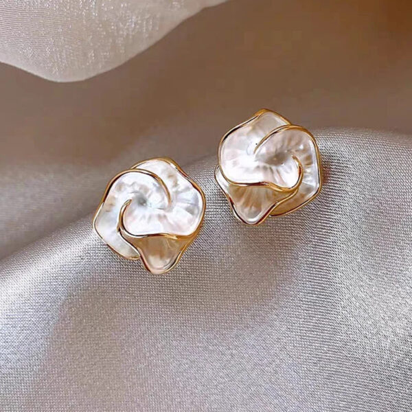 France Light Luxury Enamel Thick Rhinestone Hoop Earrings for Women Stainless Steel Huggie Ear Party Jewelry Wholesale - Image 5