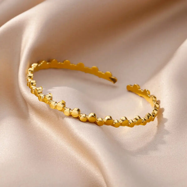 Stainless Steel Bangles Bracelet for Women Luxury Gold Color Cuff Bracelet femme Fashion Wedding Jewelry Valentines Day Gift - Image 10