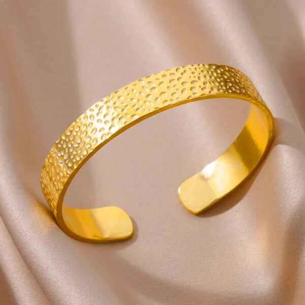 Stainless Steel Bangles Bracelet for Women Luxury Gold Color Cuff Bracelet femme Fashion Wedding Jewelry Valentines Day Gift - Image 18