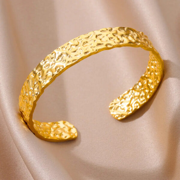 Stainless Steel Bangles Bracelet for Women Luxury Gold Color Cuff Bracelet femme Fashion Wedding Jewelry Valentines Day Gift - Image 19