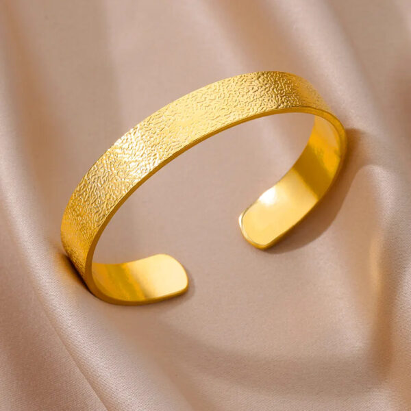Stainless Steel Bangles Bracelet for Women Luxury Gold Color Cuff Bracelet femme Fashion Wedding Jewelry Valentines Day Gift - Image 20