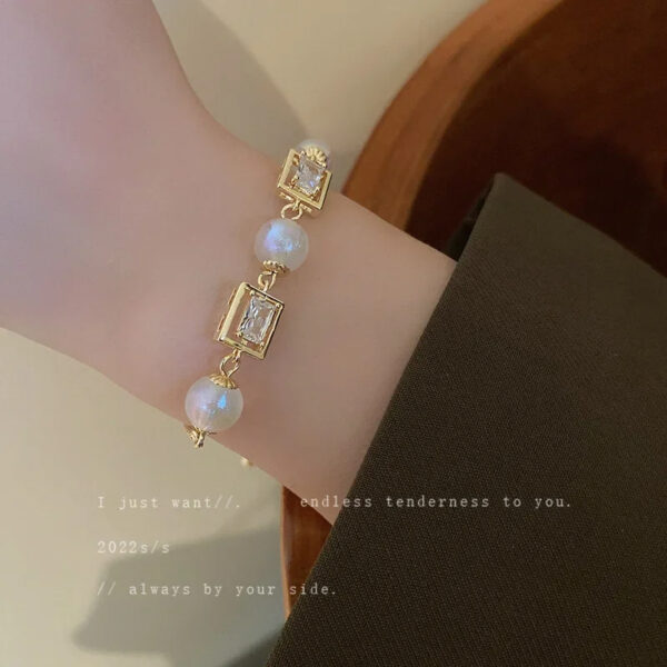 Luxury Love Braided Leaf Bracelet Charm Crystal Wedding Bracelets For Women Anniversary Valentines Day Gifts Aesthetic Jewelry - Image 4