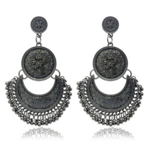 Crescent Earrings Mysterious Gothic Jewelry Moon Witch Goddess Vintage Gold Color Dangle Earring Bohemian Fashion Woman Gifts