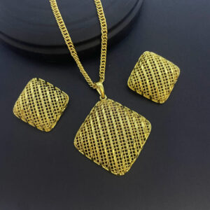 24K Gold-plated Two Piece Copper Jewelry Set